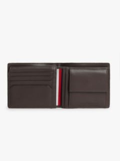 Credit Card And Coin Leather Bifold Wallet — Brown 3
