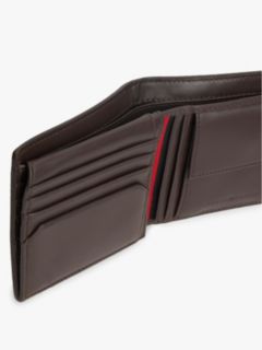 Credit Card And Coin Leather Bifold Wallet — Brown 4