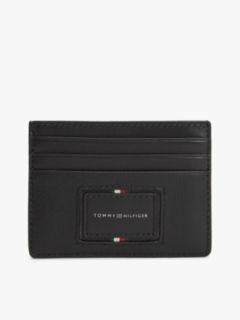 Leather Caviar Grain Card Holder — Black 1