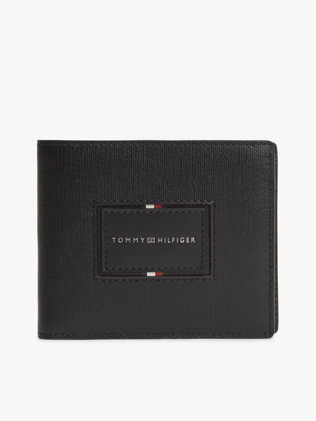 Leather Caviar Grain Bifold Wallet — Black