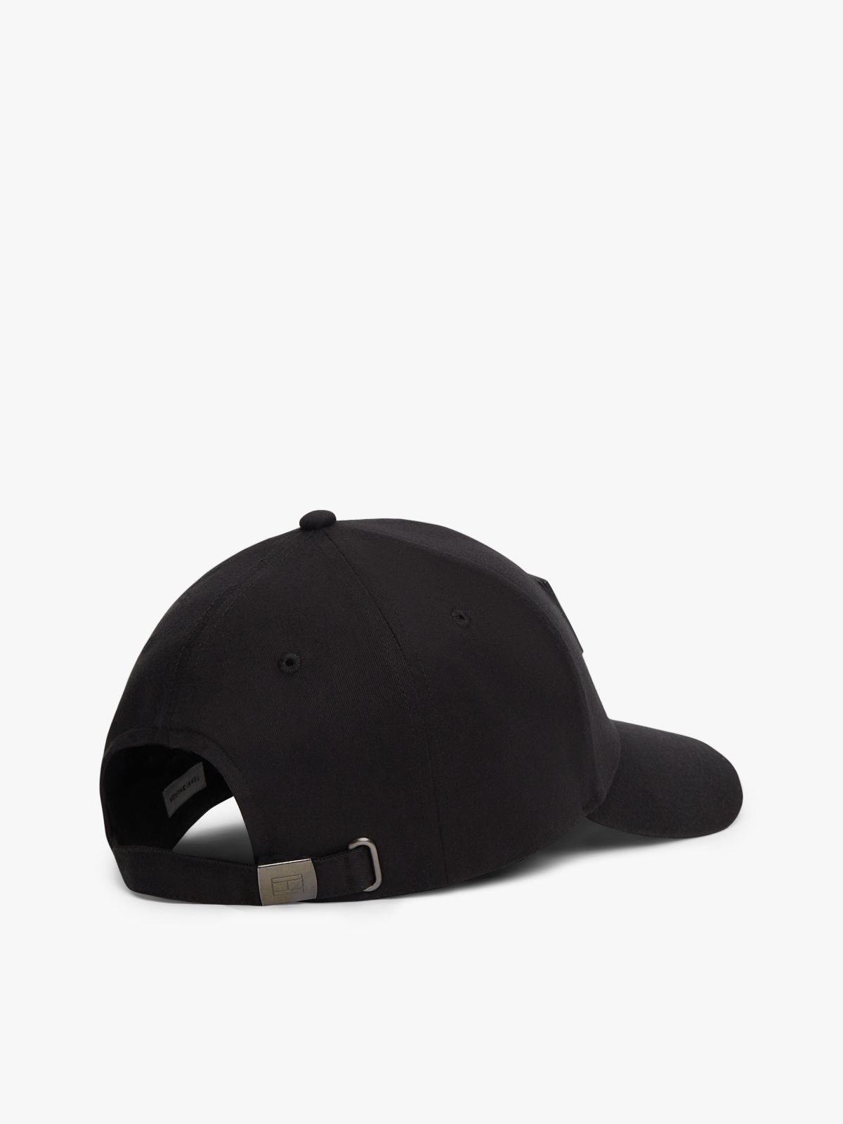 Hilfiger Flag Patch Gabardine Baseball Cap — Black
