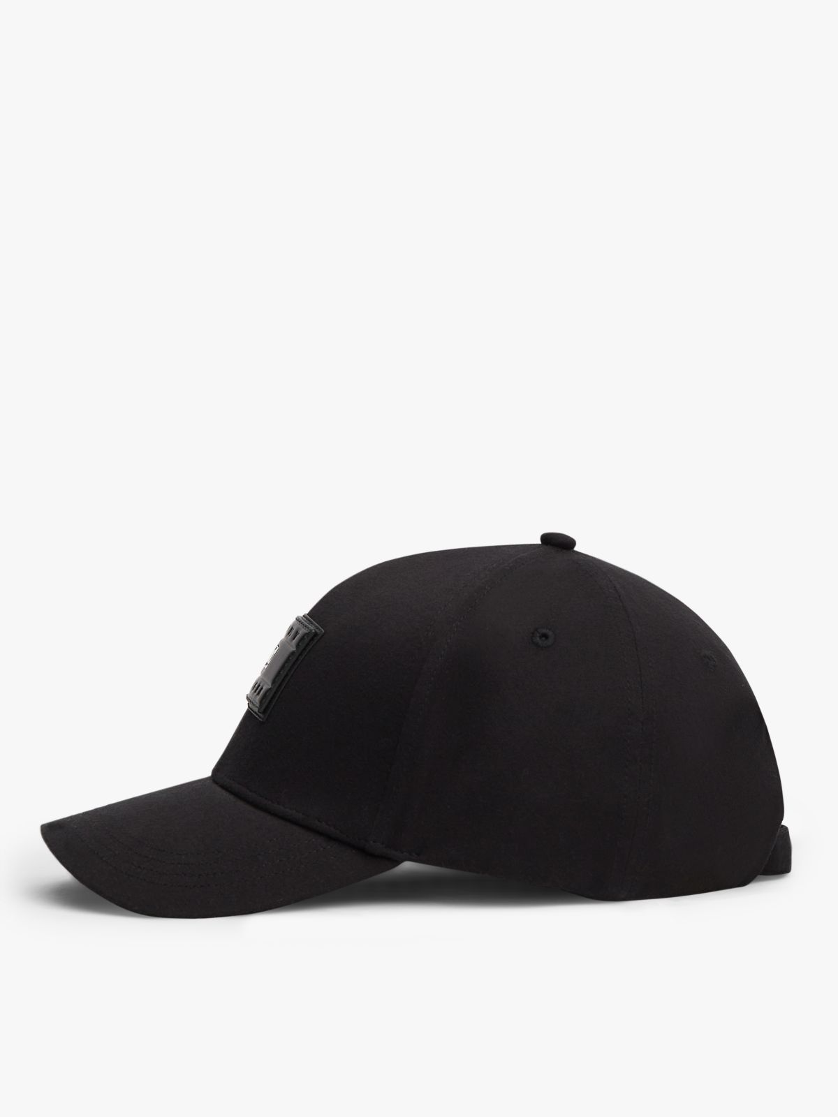 Hilfiger Flag Patch Gabardine Baseball Cap — Black