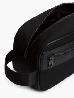 Water Resistant Zip Washbag — Black 4