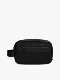 Water Resistant Zip Washbag — Black 1