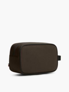 Water Resistant Zip Washbag — Brown 2