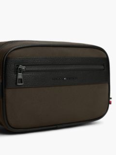 Water Resistant Zip Washbag — Brown 3