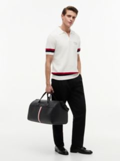 Metallic Logo Signature Tape Duffel Bag — Black 2