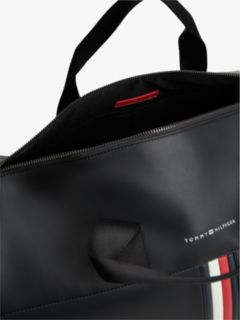 Metallic Logo Signature Tape Duffel Bag — Black 4