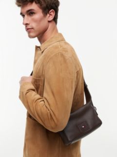 Logo Leather Crossbody Camera Bag — Brown 2