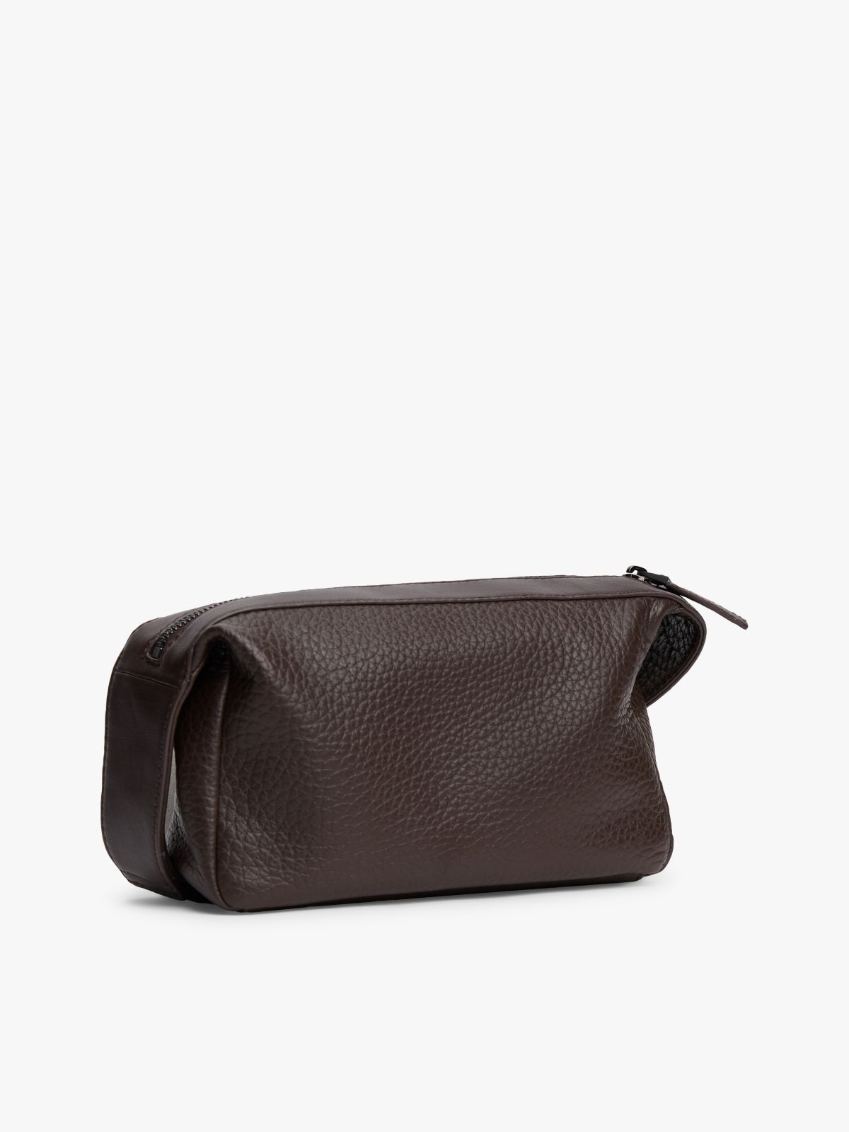 Logo Leather Crossbody Camera Bag — Brown