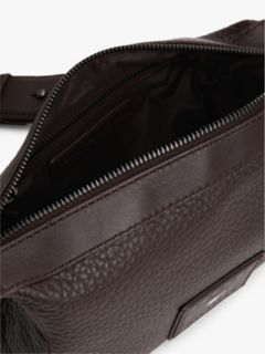 Logo Leather Crossbody Camera Bag — Brown 4