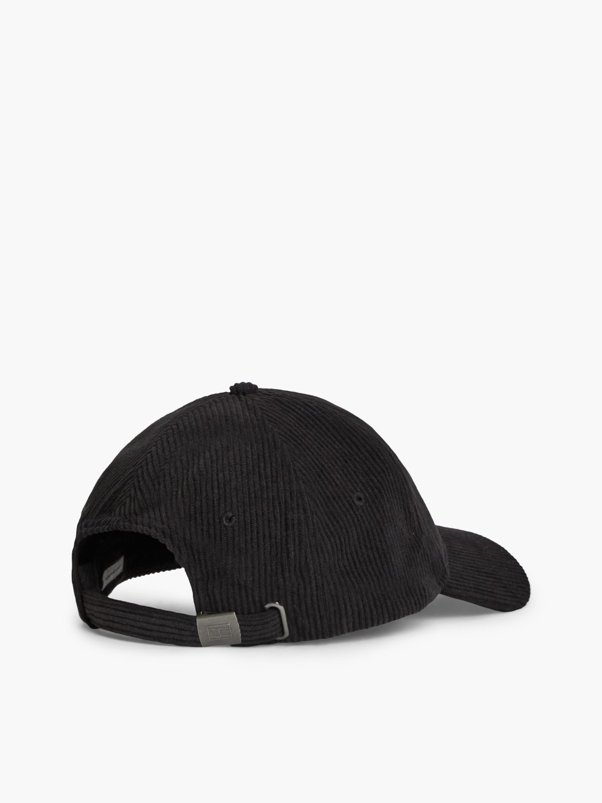 Hilfiger Flag Corduroy Baseball Cap — Black