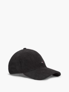 Hilfiger Flag Corduroy Baseball Cap — Black 1