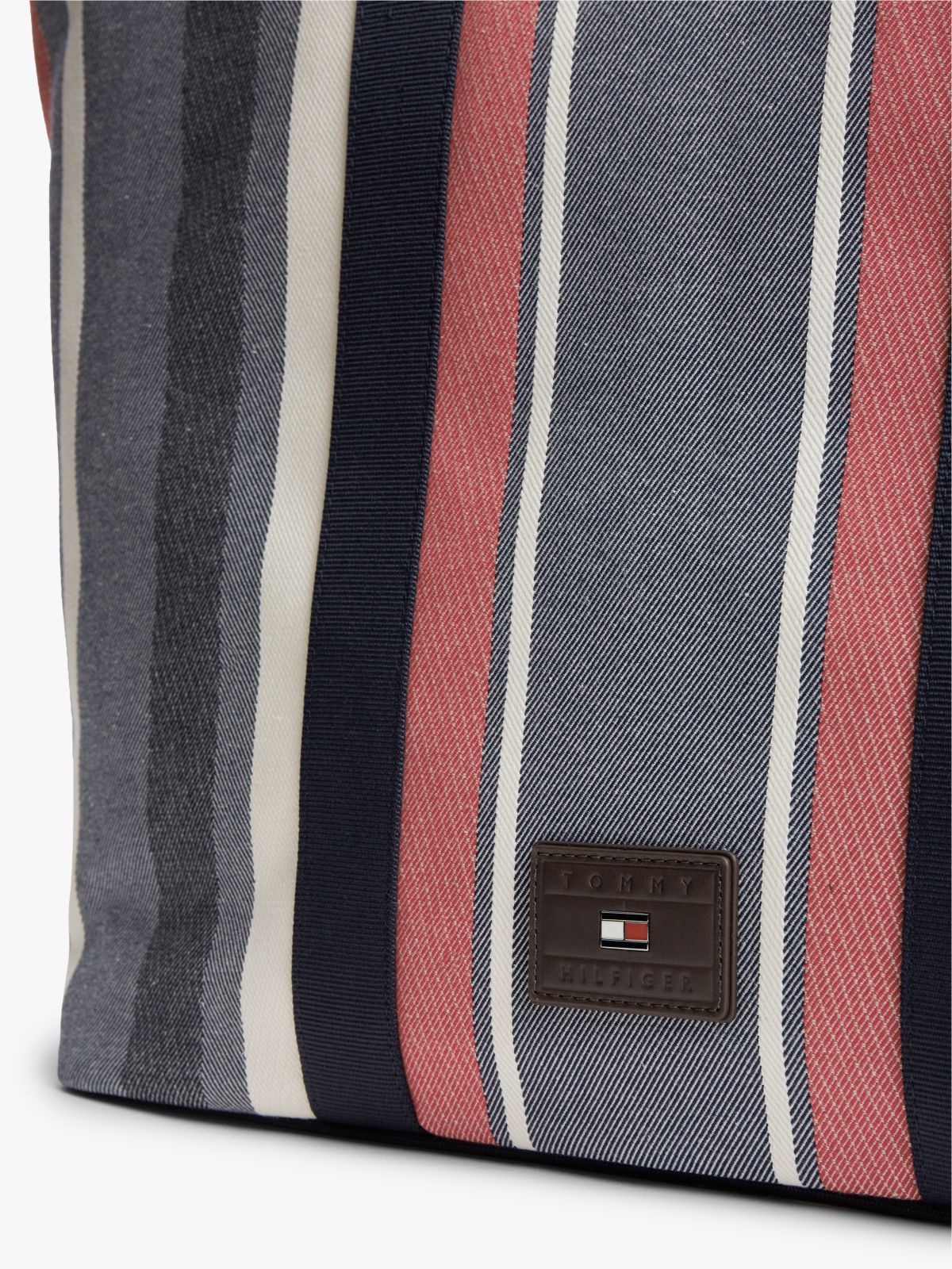 Logo Patch Jacquard Tote Bag — Multi