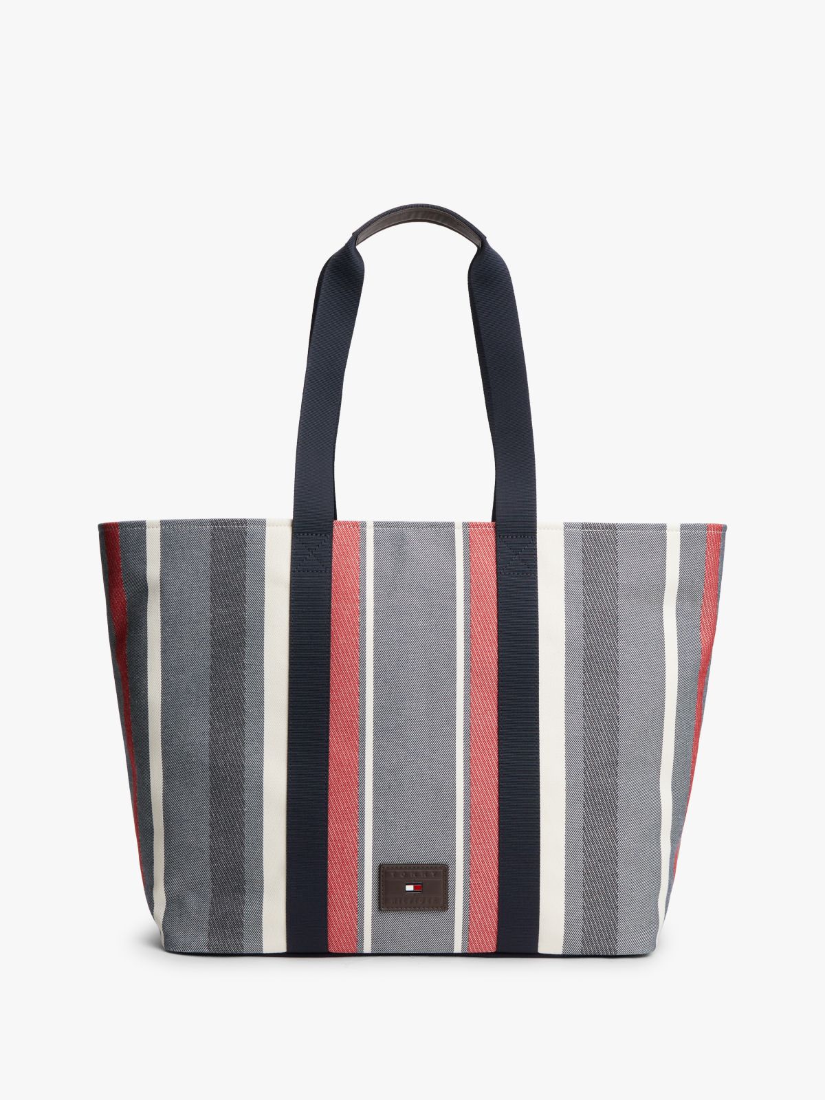 Logo Patch Jacquard Tote Bag — Multi