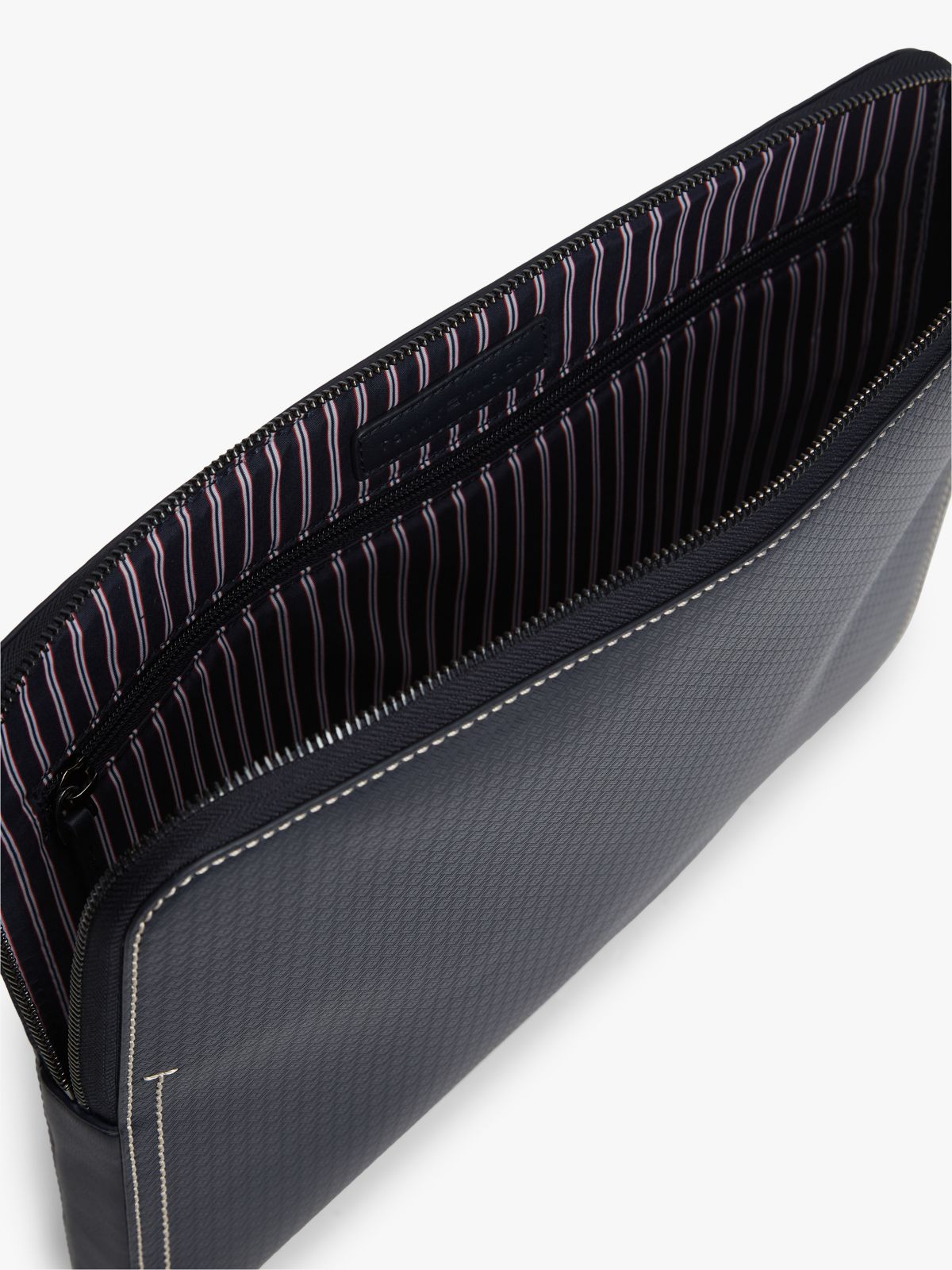 Textured Micro Flag Laptop Pouch — Blue