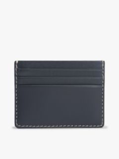 Embossed Flag Leather Credit Card Holder — Blue 2