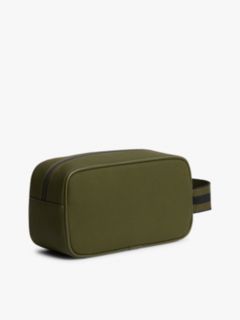 Textile Logo Patch Washbag — Green 2