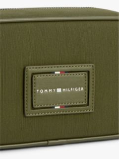 Textile Logo Patch Washbag — Green 4