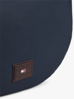Heritage Logo Patch Slouch Crossbody Bag — Blue 5