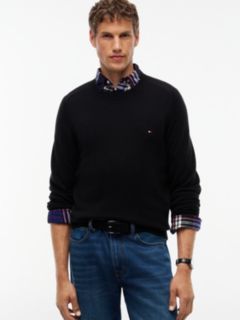 Suede Enamel Flag Rectangular Buckle Belt — Black 6
