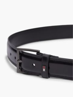 Leather TH Business Topstitch Belt — Black 2