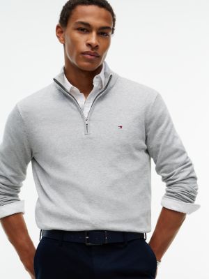 ceinture réversible en cuir texturé bleu pour hommes tommy hilfiger