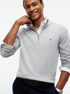ceinture réversible en cuir texturé bleu pour hommes tommy hilfiger