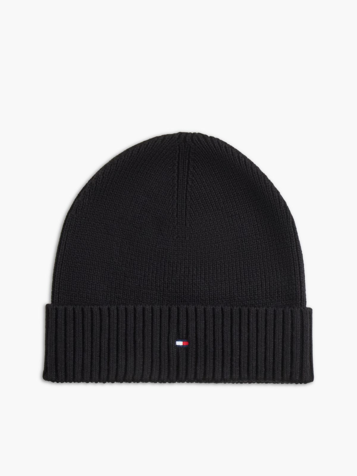 Hilfiger Flag Scarf And Beanie Gift Box — Black