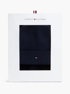 Hilfiger Flag Scarf And Beanie Gift Box — Blue 1
