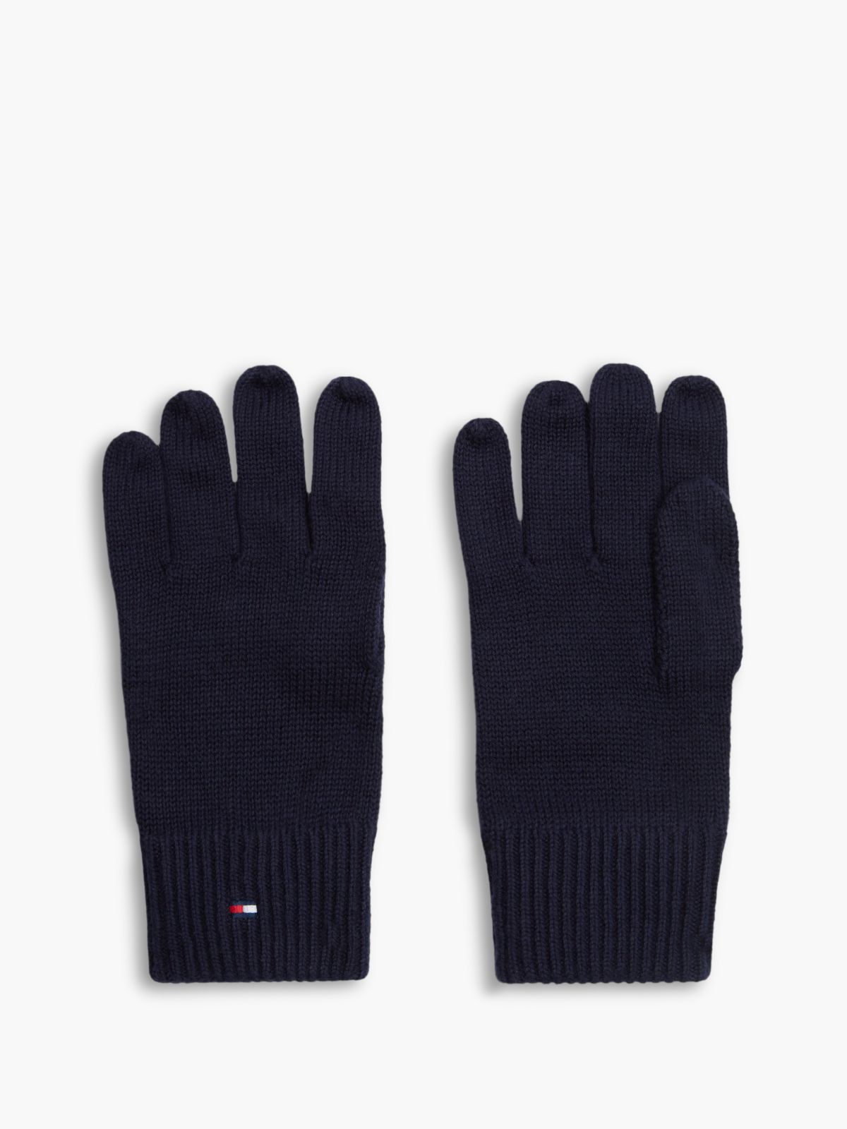 Hilfiger Flag Beanie And Gloves Gift Box — Blue