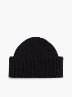 Heritage Logo Short Beanie — Black 2