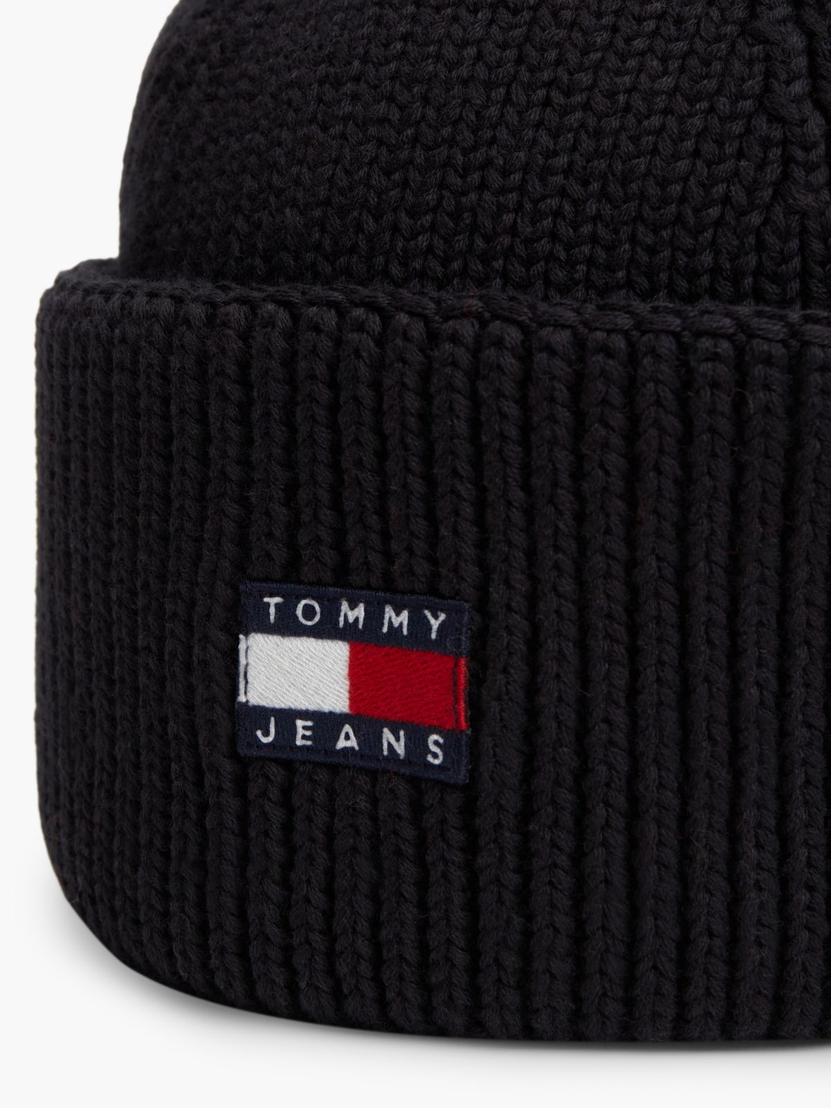 Heritage Logo Short Beanie — Black