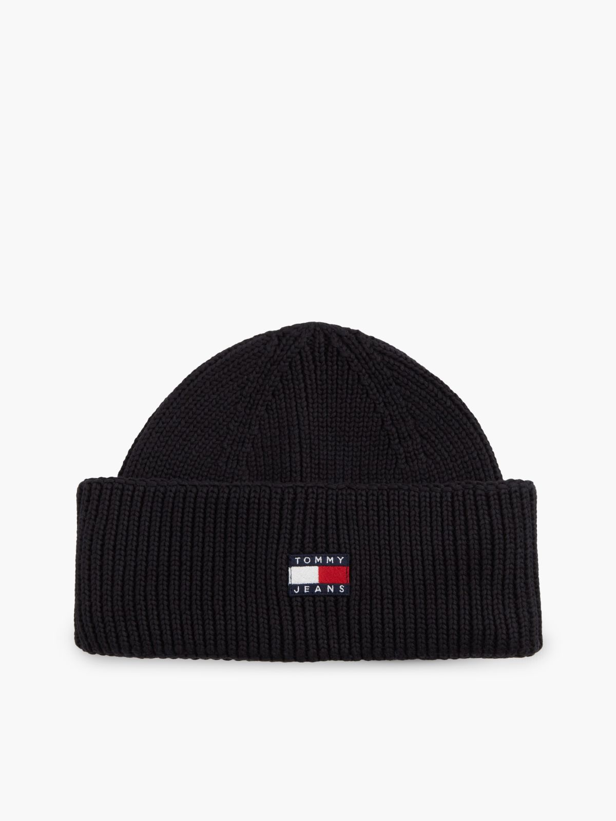 Heritage Logo Short Beanie — Black