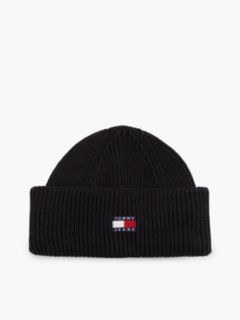 Heritage Logo Short Beanie — Black 1