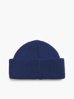 Heritage Logo Short Beanie — Blue 2