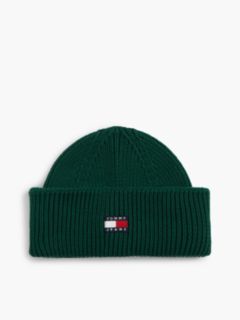 Heritage Logo Short Beanie — Green 1