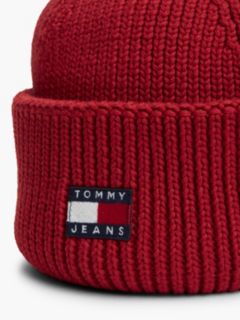Heritage Logo Short Beanie — Red 3