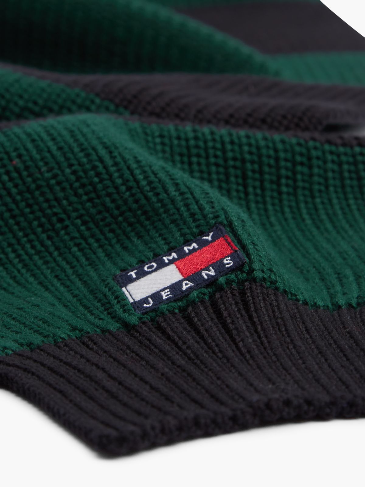 Heritage Logo Stripe Scarf — Green