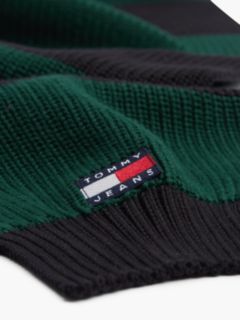 Heritage Logo Stripe Scarf — Green 2