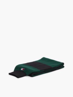 Heritage Logo Stripe Scarf — Green 3