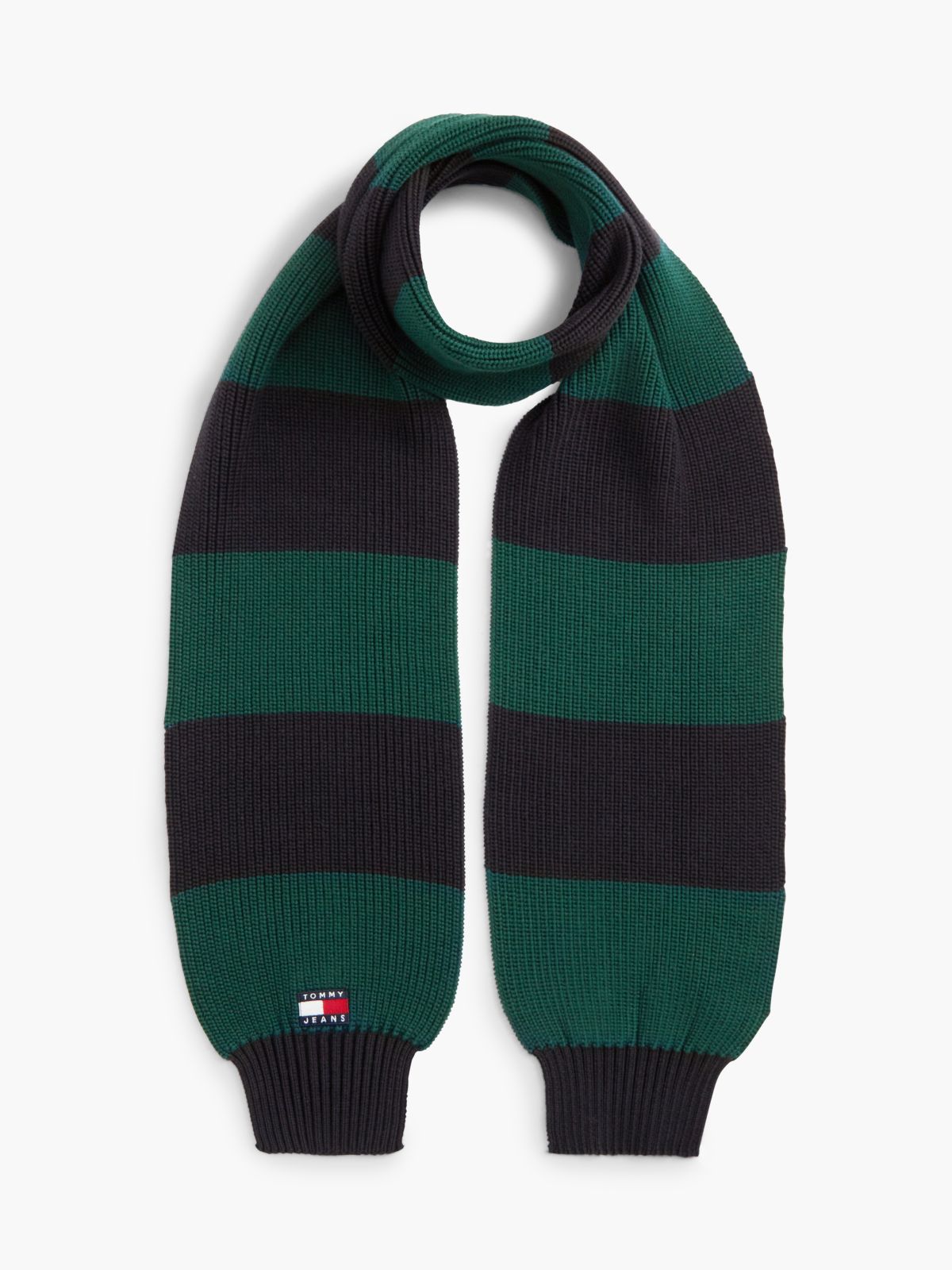 Heritage Logo Stripe Scarf — Green