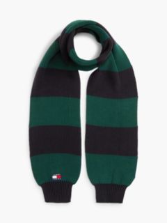 Heritage Logo Stripe Scarf — Green 1