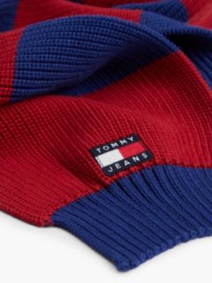 Heritage Logo Stripe Scarf — Red 2