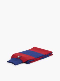 Heritage Logo Stripe Scarf — Red 3