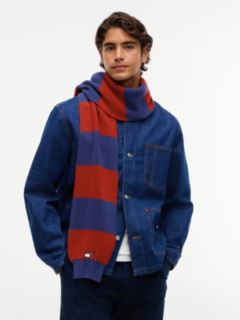 Heritage Logo Stripe Scarf — Red 4