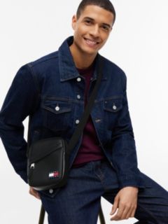 Essential Rubberised Logo Crossbody Reporter Bag — Black 2
