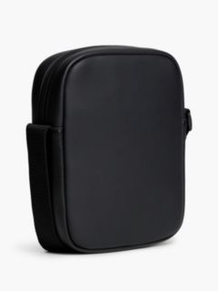 Essential Rubberised Logo Crossbody Reporter Bag — Black 3