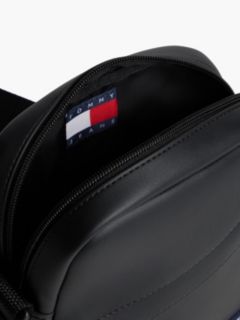 Essential Rubberised Logo Crossbody Reporter Bag — Black 4