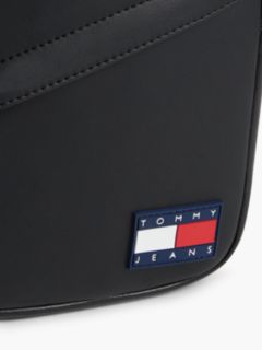 Essential Rubberised Logo Crossbody Reporter Bag — Black 5